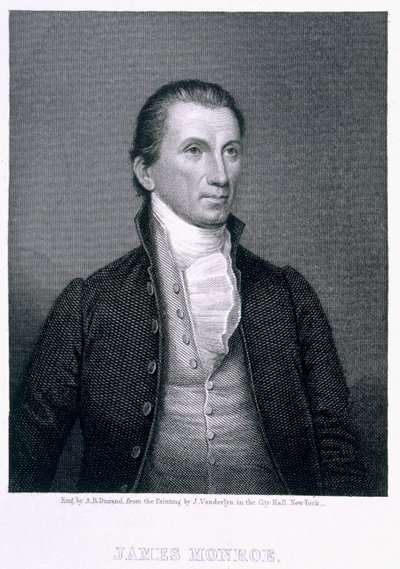 James Monroe, engraved by Asher Brown Durand by John Vanderlyn